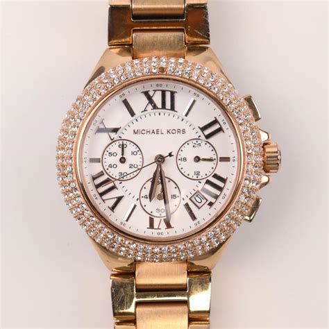 michael kors women's oversized watches|michael kors camille pave watch.